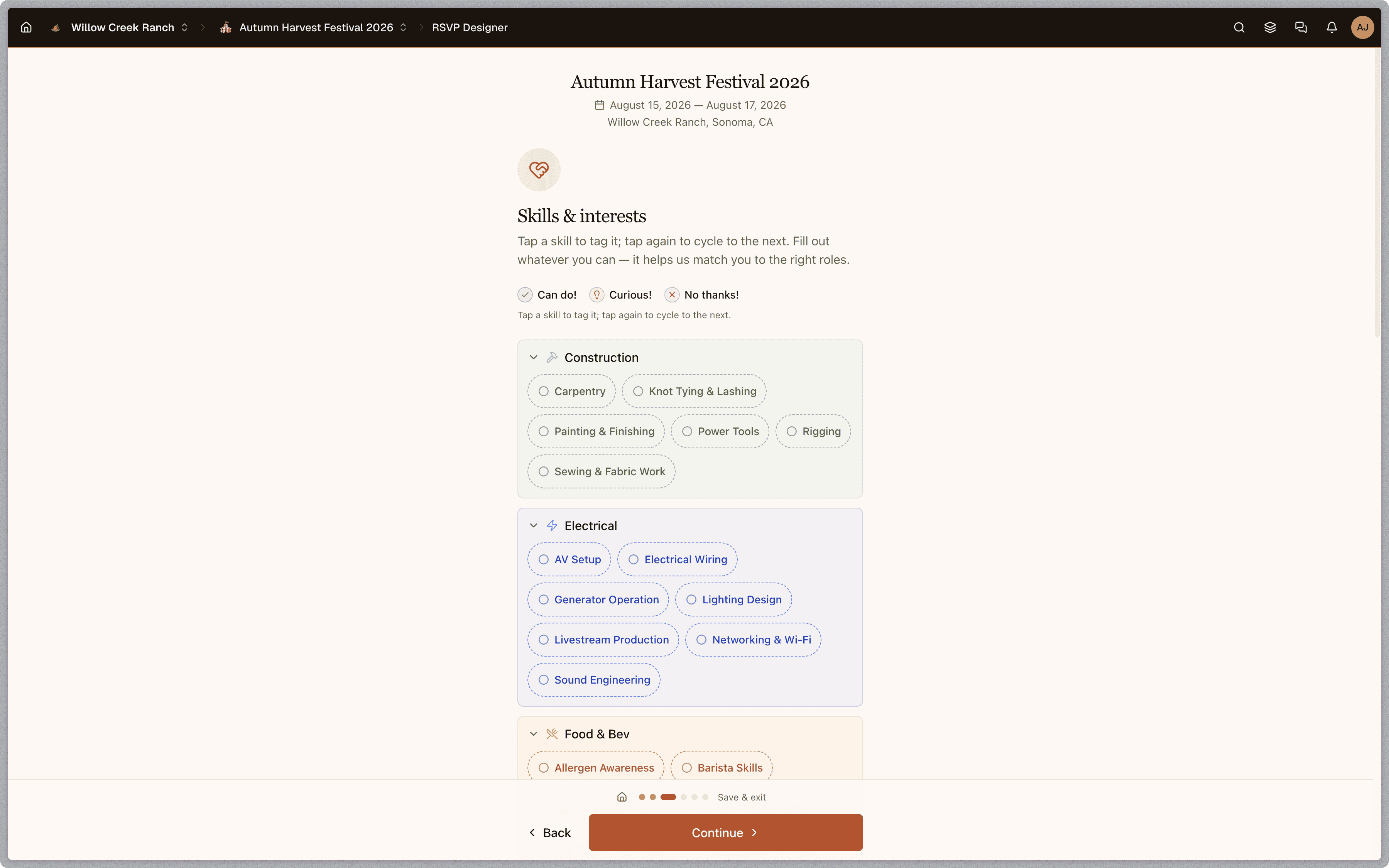 Guest RSVP & portal